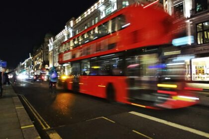 red double deck bus